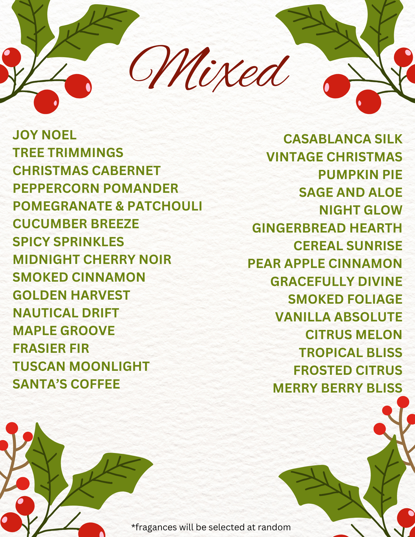WAX MELT ADVENT CALENDAR