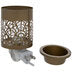 GOLD ART DECO WARMER